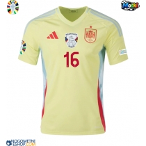 Moški Nogometni dresi Španija Rodri Hernandez #16 Gostujoči EP 2024 Kratek Rokav